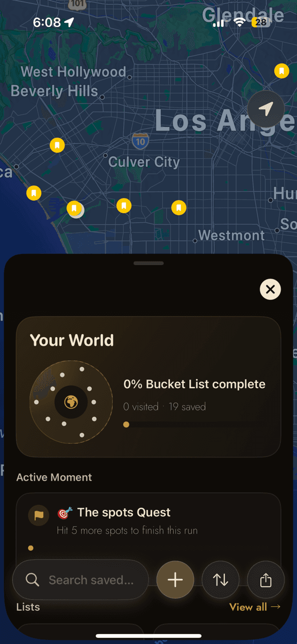 Bucket lists, active quests, and a dining story worth sharing.